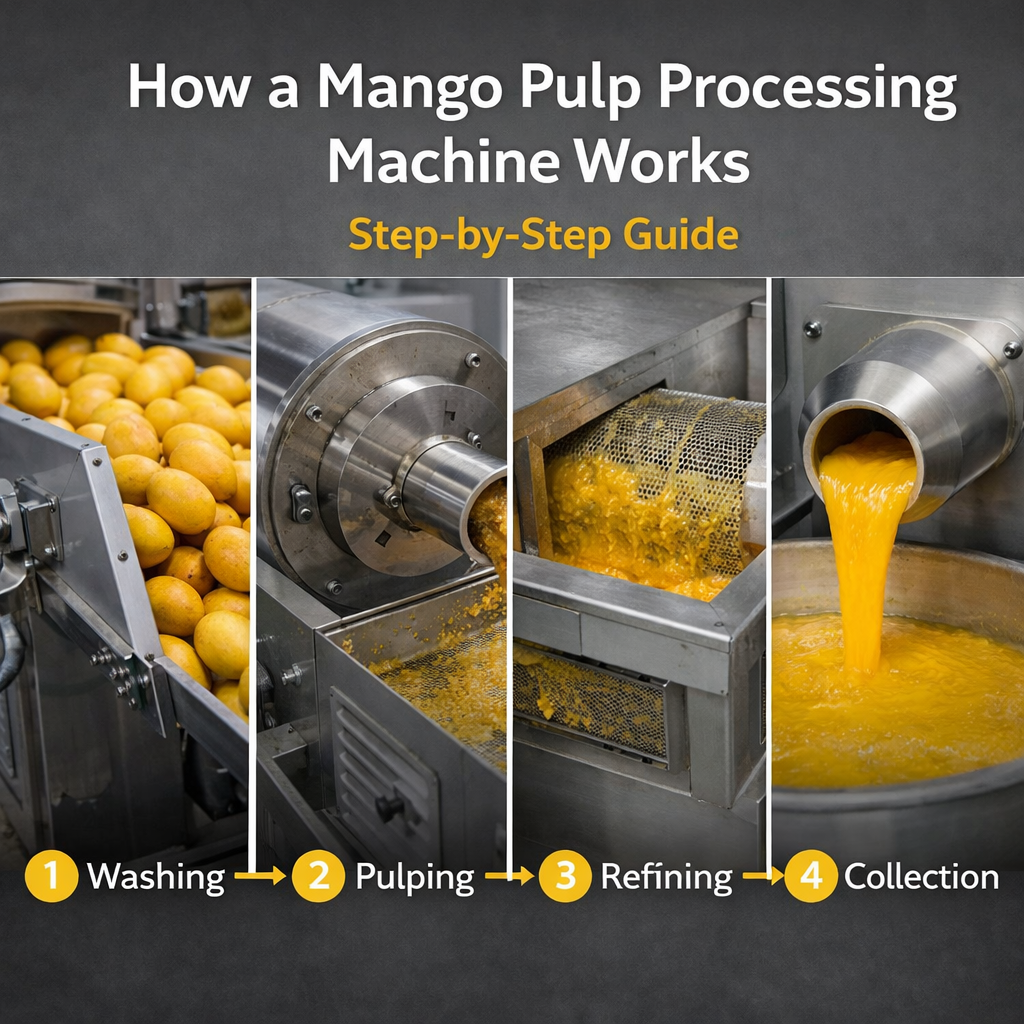 How a Mango Pulp Processing Machine Works (Step-by-Step Guide)