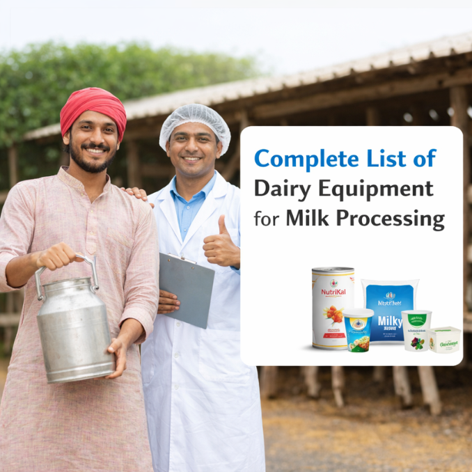 Complete List of Dairy Equipment for Milk Processing