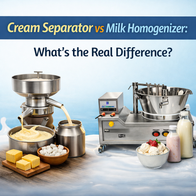 Cream Separator vs Milk Homogenizer: What’s the Real Difference?