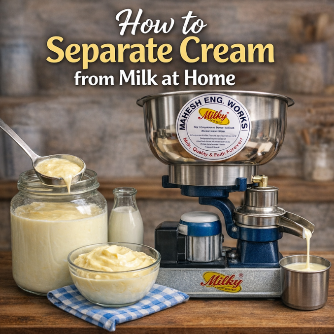 How to Separate Cream from Milk at Home (Step-by-Step Guide for Beginners)