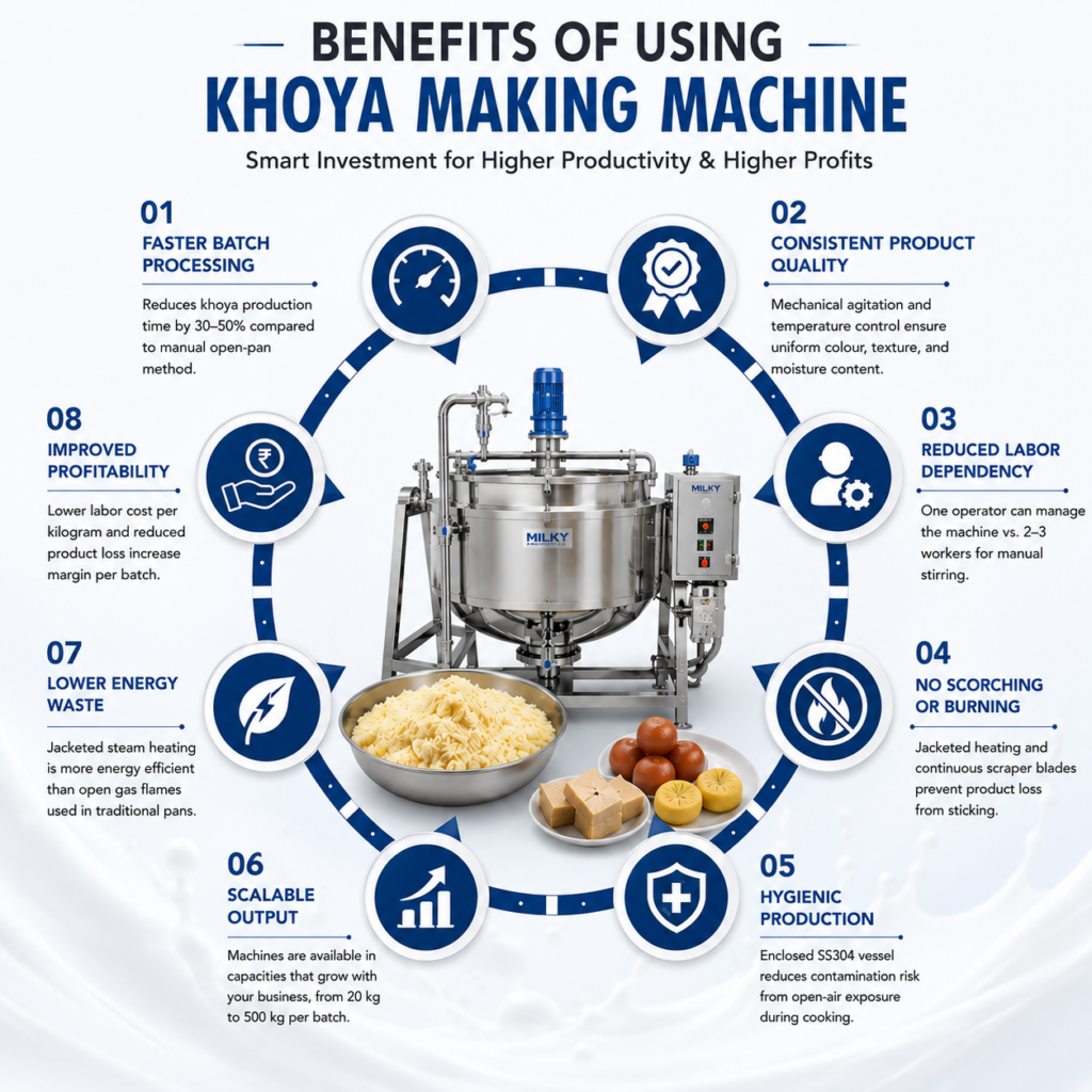 Benefits of the khoya making machine