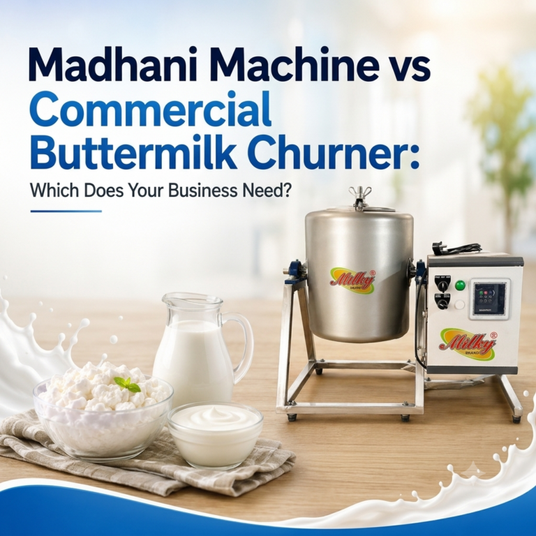 Madhani Machine vs Commercial Buttermilk Churner: Which Does Your Business Need?