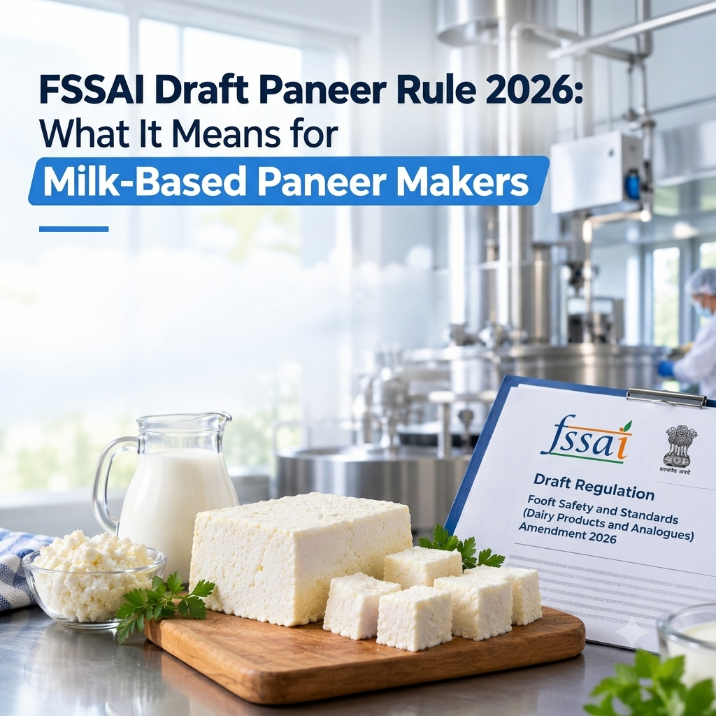 FSSAI Draft Paneer Rule 2026: What It Means for Milk-Based Paneer Makers