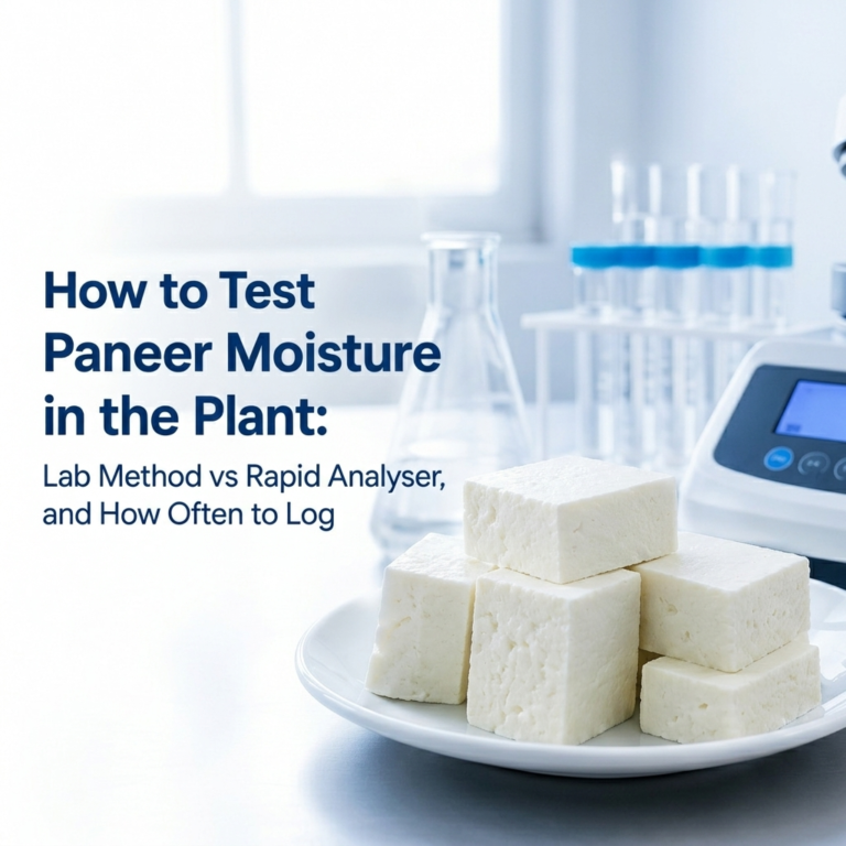 How to Test Paneer Moisture in the Plant: Oven Method vs Rapid Analyser