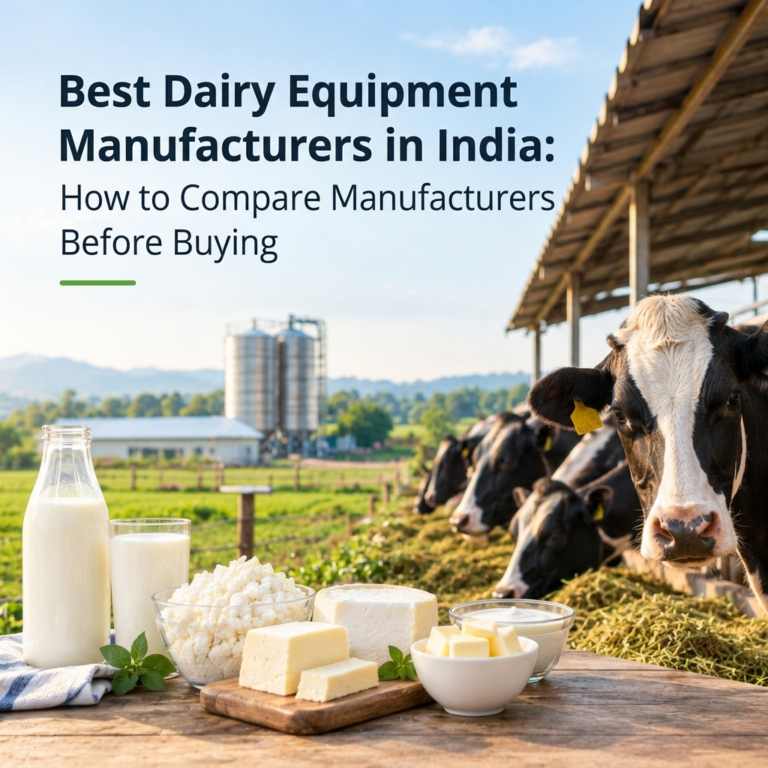 Best Dairy Equipment Manufacturers in India: How to Compare Manufacturers Before Buying